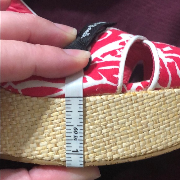 Lilly Pulitzer pink/white espadrille size 10 - Picture 9 of 9